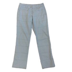Nike golf women's white black gray plaid check pants Sz 8/M NWOT